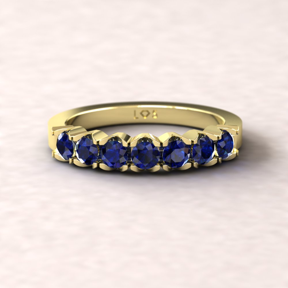 Scalloped Band with Seven Birthstones • Laurie Sarah