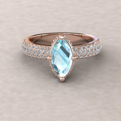 adeline aquamarine 10x5mm marquise diamond half eternity micro pave 14k rose gold ls5286