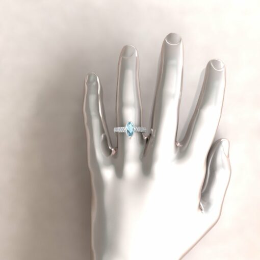 adeline aquamarine 10x5mm marquise diamond half eternity micro pave 14k white gold ls5286