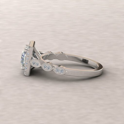 eloise diamond 5mm princess half eternity engagement ring 14k white gold ls5665