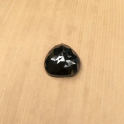 genuine black diamond 7.5mm heart shaped rose cut 1.52ct LSG171