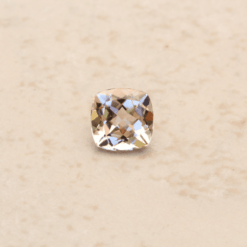genuine light peach morganite 9mm square cushion LSG1130