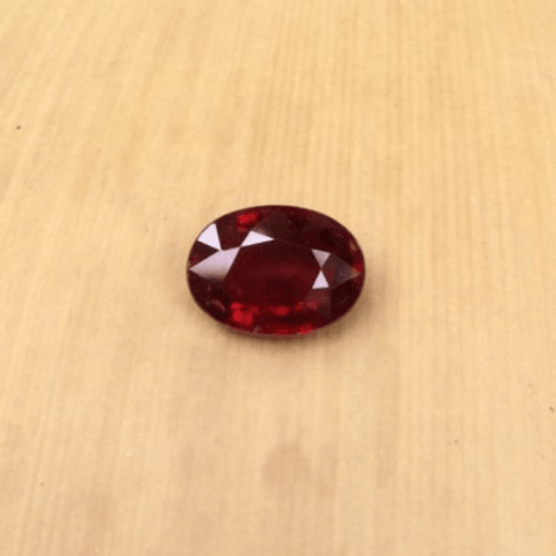 genuine loose ruby dark red 8x6mm oval 2 carats LSG471
