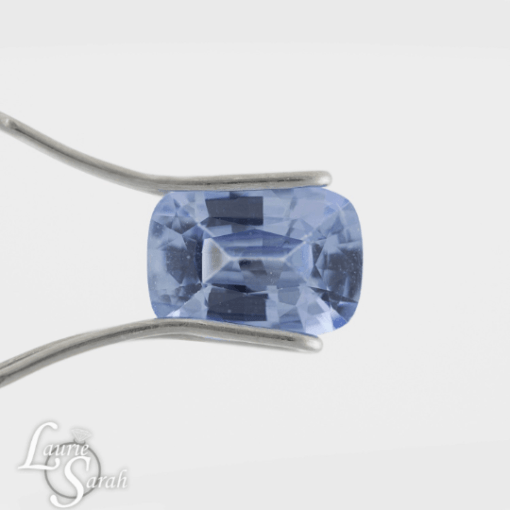 genuine medium blue sapphire 8x6mm rectangular cushion 1 carat LSG324