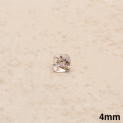 genuine morganite peachy pink 4mm square cushion LSG962-4
