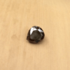 genuine rough cut dark brown diamond 7x6mm pear shaped 1.37ct LSG475