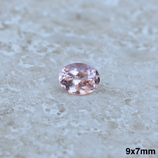 genuine true pink morganite oval 9x7mm LSG1305-9x7