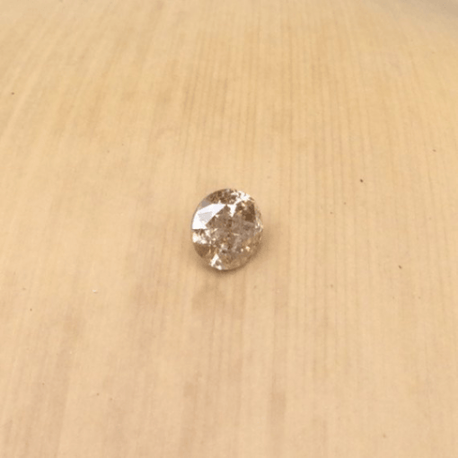 natural champagne brown diamond 5mm round 0.54 carats LSG483