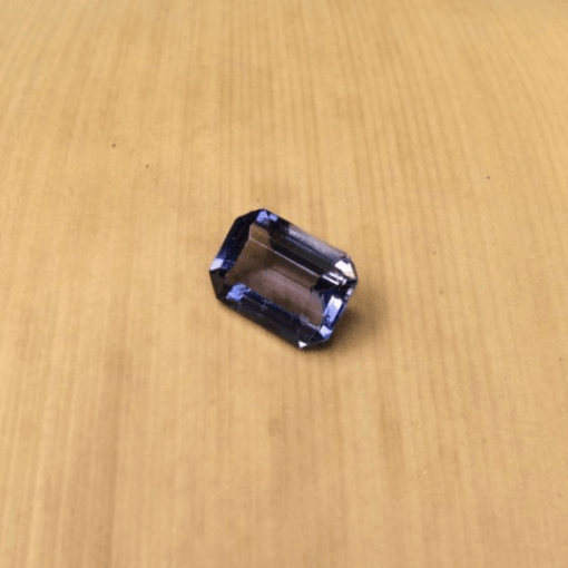 genuine blue purple tanzanite 7x5mm emerald cut 1 carat LSG902