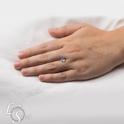 genuine loose cornflower blue sapphire 6mm square cushion cut 1.6 carats LSG315