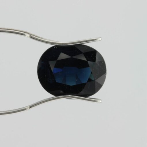 genuine loose dark blue sapphire 11x9mm oval cut 4.3 carats LSG539