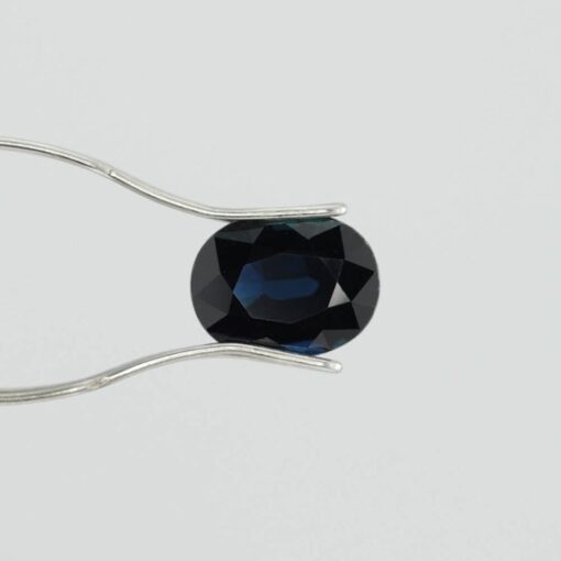 genuine loose dark navy blue sapphire 9x7mm oval cut 2.3 carats LSG541