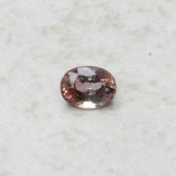 genuine loose dark orange pink sapphire 8x6mm oval cut 1.8 carats LSG262