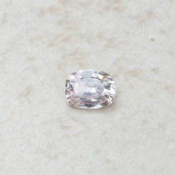 genuine loose light pink sapphire 7x5mm rectangular cushion cut 1.16 carats LSG237
