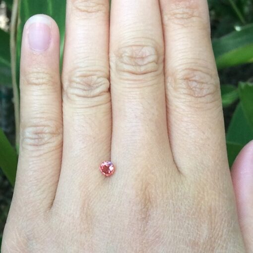 genuine loose red sapphire 4mm round shape 0.5 carats LSG851
