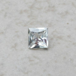 genuine loose white sapphire 6.5mm princess cut 2 carats LSG357