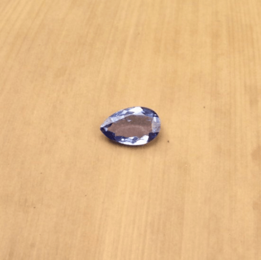 genuine violet blue tanzanite 6x4mm pear cut half carat LSG762