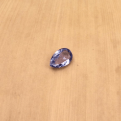 genuine violet blue tanzanite 6x4mm pear cut half carat LSG762