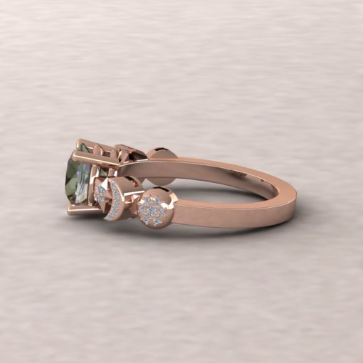 Mystic Topaz Engagement Ring Space Themed in 14k Rose Gold LS5897