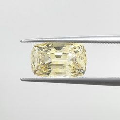 Genuine Canary Yellow Sapphire Rectangular Cushion 3.20 Carats LSG316