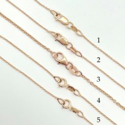 Rose Gold Rolo Chain in Solid 14k or 18k Gold LS6092